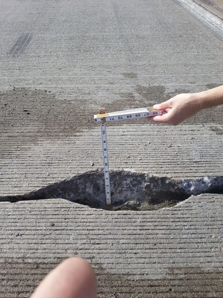 Pot hole that can be repaired